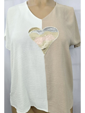 blusa bomba corazón