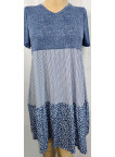 vestido pico tricolor