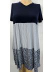vestido pico tricolor