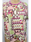 suéter estampado puntilla
