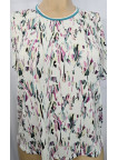 suéter estampado puntilla