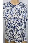suéter estampado puntilla